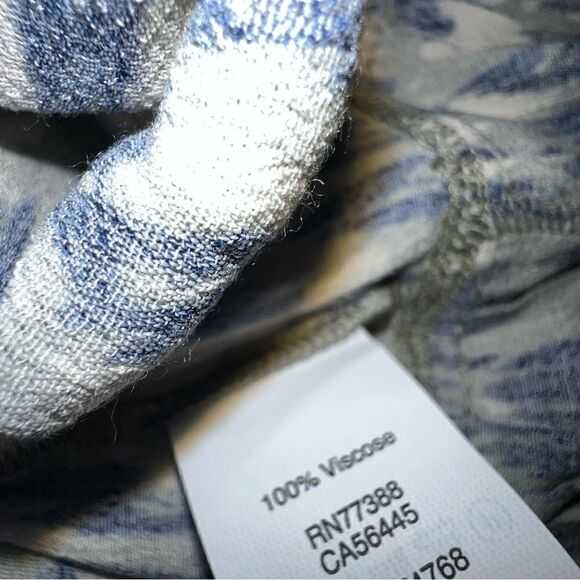 Madewell Sunpleat Lace-Up Top w/Painted Feathers - Sz S - Picture 16 of 16